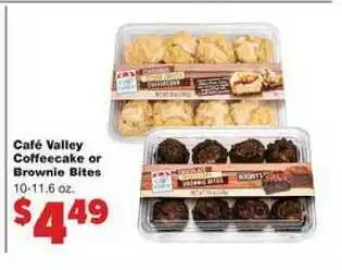 No Frills Supermarkets Cafe Valley Coffeecake Or Brownie Bites offer