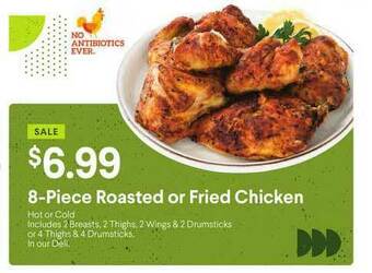 Nob Hill 8-piece Roasted Or Fried Chicken offer