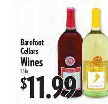 Reasors Barefoot Cellars Wines offer
