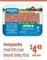 Remke Honeysuckle Fresh 93% Lean Ground Turkey offer