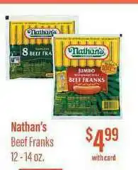 Remke Nathan's Beef Franks offer