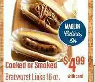 Remke Cooked Or Smoked Bratwurst Links offer