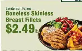 Robert Fresh Market Sanderson Farms Boneless Skinless Breast Fillets offer