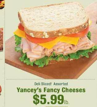 Robert Fresh Market Yancey's Fancy Cheeses offer