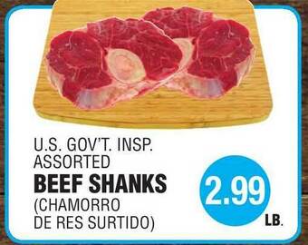 Carnicerias Jimenez U.s. Gov't. Insp. Assorted , Beef Shanks offer