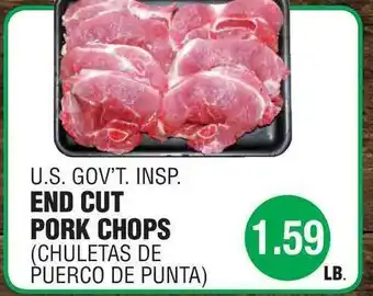 Carnicerias Jimenez U.s. Gov't. End Cut Pork Chops offer