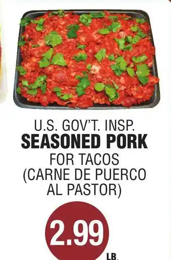 Carnicerias Jimenez U.s Gov't. Insp. Seasoned Pork offer