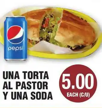 Carnicerias Jimenez Una Torta Al Pastor Y Una Soda offer