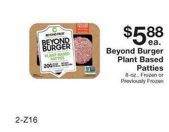 Fairway Store Market Beyond Burger Plant Based Patties offer