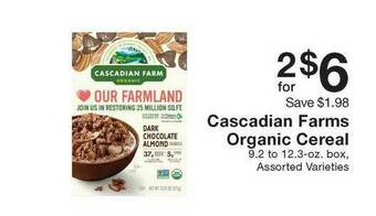Fairway Store Market Cascadian Farms Organic Cereal offer