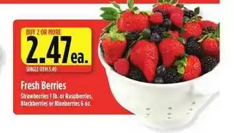 Nob Hill Fresh Berries Strawberries Or Raspberries , Blackberries Or Blueberries offer