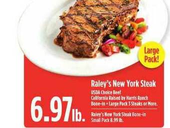 Nob Hill Raley's New York Steak offer