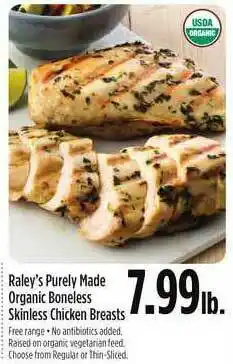 Nob Hill Raley's Purely Made Organic Boneless Skinless Chicken Breasts offer