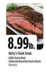 Nob Hill Raley's Flank Steak offer