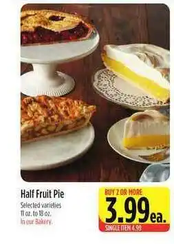 Half Fruit Pie