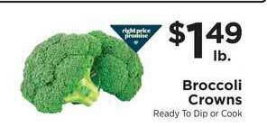 ShopRite Broccoli Crowns offer