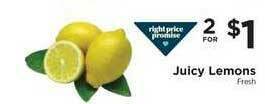ShopRite Juicy Lemons offer
