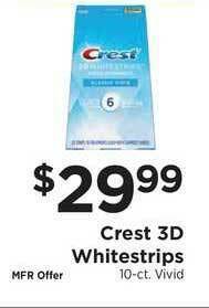 ShopRite Crest 3D Whitestrips offer