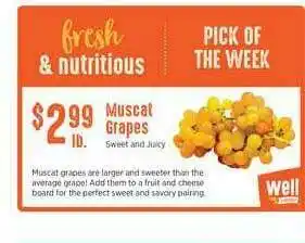 ShopRite Muscat Grapes offer
