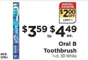 ShopRite Oral B Toothrush offer