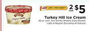 ShopRite Turkey Hill Ice Cream offer