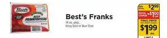 ShopRite Best's Franks offer