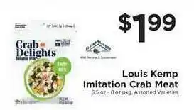 ShopRite Louis Kemp Imitation Crab Meat offer