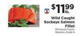 ShopRite Wild Caught Sockeye Salmon Fillet offer