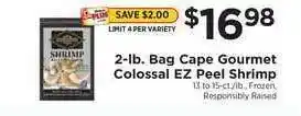 ShopRite Cape Gourmet Colossal EZ Peel Shrimp offer