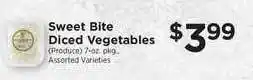 ShopRite Sweet Bite Diced Vegetables offer
