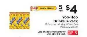 ShopRite Yoo-hoo Drinks 3-Pack offer