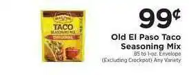 ShopRite Old El Paso Taco Seasoning Mix offer