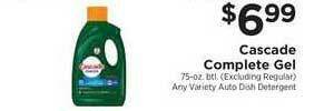 ShopRite Cascade Complete Gel offer