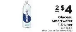 ShopRite Glaceau Smartwater 1.5-Liter offer