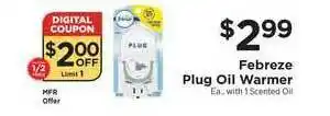 ShopRite Febreze Plug Oil Warmer offer