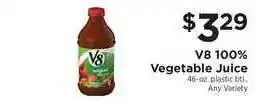 ShopRite V8 100% Vegetable Juice offer