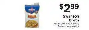 ShopRite Swanson Broth offer