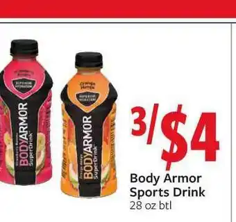 Fareway Body Armor Sports Drinks offer