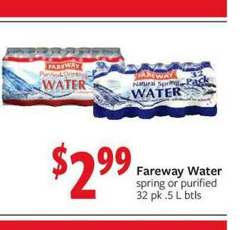 Fareway Fareway Water offer