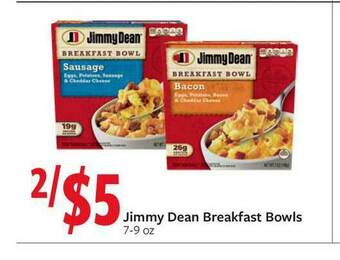 Fareway Jimmy Dean Breakfast Bowls offer