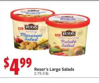 Fareway Reser's Large Salads offer
