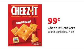 Fareway Cheez-It Crackers offer