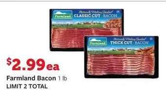 Fareway Farmland Bacon LIMIT 2 TOTAL offer