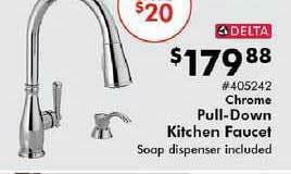 Valu Home Centers Chrome Pull-down Kitchen Faucet offer