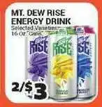 Cost Cutter Mt. Dew Rise Energy Drink offer