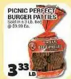 Cost Cutter Picnic Perfect Burger Patties offer