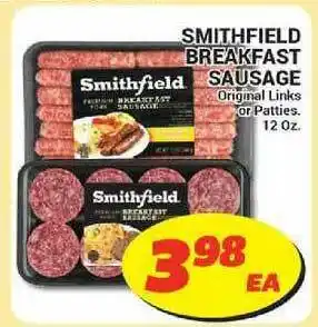 Cost Cutter Smithfield Breakfast Sausage Original Links Or Patties offer