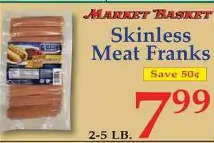 DeMoulas Market Basket Skinless Meat Franks offer