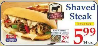 DeMoulas Market Basket Shaved Steak , Fire Roasted Peppers & Onions offer