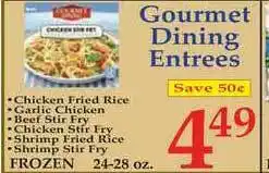 DeMoulas Market Basket Gourmet Dining Entrees offer